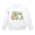 mofusandのうさにゃん Crew Neck Sweatshirt