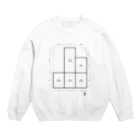 nyanS-famの間取り図 Crew Neck Sweatshirt