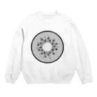 きういさんしょっぷの実はキウイだよ Crew Neck Sweatshirt