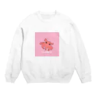 Coral Blue’mのメンダコ アイテム(赤) Crew Neck Sweatshirt