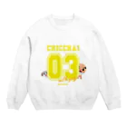 ちっちゃいおっさんオフィシャルショップのちっちゃいおっさん（黄色ロゴ） Crew Neck Sweatshirt