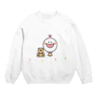 mocchibiのお店のクマちゃんとお散歩 Crew Neck Sweatshirt