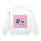 Coral Blue’mのテヅルモヅル  Crew Neck Sweatshirt