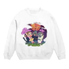 マョョのコンニャクロボットとお化け屋敷 Crew Neck Sweatshirt