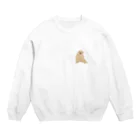 puikkoの長沢芦雪　子犬（ワンポイント） Crew Neck Sweatshirt