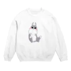 ButterConyのグレーうさぎ Crew Neck Sweatshirt