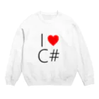 SiketyanのI love C# Crew Neck Sweatshirt