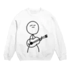 真鳥のゆるギター Crew Neck Sweatshirt