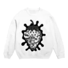 Cɐkeccooのらくがきシリーズ★目玉目玉リップいちご Crew Neck Sweatshirt