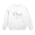 ごろごろにゃんすけののんびりふたり Crew Neck Sweatshirt