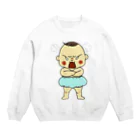 neri-neriのぷんぷんあかちゃん Crew Neck Sweatshirt