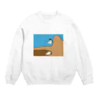 ゴブリンシャーク・ポコのやるときゃやるけど休むぜよ Crew Neck Sweatshirt