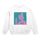 ワニのお店のよつばちゃん Crew Neck Sweatshirt