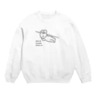 SMISKI Official Shopのなにもしたくないスミスキー Crew Neck Sweatshirt