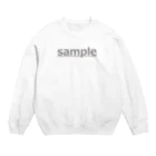 りんごあめの子のsampleデザイン(グレー) Crew Neck Sweatshirt