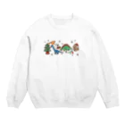 Andiamoの恐竜たちのクリスマス Crew Neck Sweatshirt