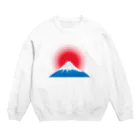 chicodeza by suzuriの初日の出の富士山 Crew Neck Sweatshirt