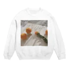 モーリスのフラワー フォト オレンジ//01 Crew Neck Sweatshirt