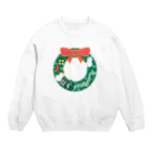 そいそいソイラテのジャパンなクリスマスリース Crew Neck Sweatshirt