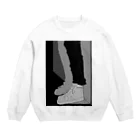 原子の待ち伏せ モノクロ Crew Neck Sweatshirt