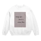 rilybiiの洋書風 message Crew Neck Sweatshirt