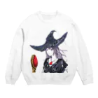 chicodeza by suzuriの魔女のイラスト Crew Neck Sweatshirt