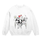 お寿司🍣の仲良し猫🐱 Crew Neck Sweatshirt