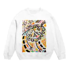 coppepan_brothersのひよこ君と雛祭り中のゆで卵chanの、わっしょい祭り Crew Neck Sweatshirt