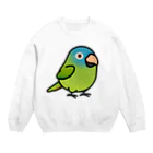 Cody the LovebirdのChubby Bird トガリオインコ Crew Neck Sweatshirt