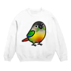 Cody the LovebirdのChubby Bird ウロコインコ Crew Neck Sweatshirt