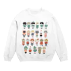 wokasinaiwoのコラボックス猫集合 Crew Neck Sweatshirt