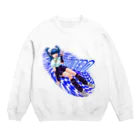 バキメモのSUPERゲームガールバキちゃん Crew Neck Sweatshirt