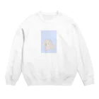 何の変哲もないトイプードルの何だか不満気なトイプードル Crew Neck Sweatshirt