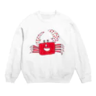 megmeg_appleのかにさん Crew Neck Sweatshirt