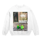 ☆あゆ ころ たろの☆ ハッピーライフの街角のカッパたち Crew Neck Sweatshirt