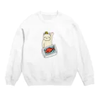 ＋Whimsyの魚市場ねこ Crew Neck Sweatshirt