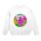 Yume zukin のやまやま Crew Neck Sweatshirt