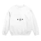 しろくま&ペンギン通信のしろくまの顔 Crew Neck Sweatshirt