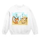 Cat Musicのすなかる～ず・すなかるコンビイラスト(会話あり) Crew Neck Sweatshirt