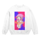 夢乃ぴあの自由に生きたい (ペイント) Crew Neck Sweatshirt