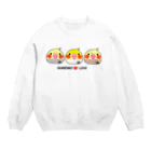 akink(ｱｷﾝｺ)のオカメインコ　三兄弟 Crew Neck Sweatshirt