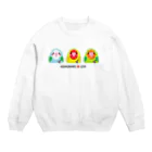 akink(ｱｷﾝｺ)のこざくらいんこ三兄弟 Crew Neck Sweatshirt