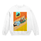 天然記念物のイヌたちとのんびり Crew Neck Sweatshirt