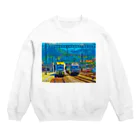 GALLERY misutawoのスイス シュピーツの駅 Crew Neck Sweatshirt