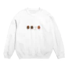 もぐもぐもんにゃのお店のカヌレと整列 Crew Neck Sweatshirt