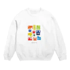 ふねdayoのplayful plastic colors Crew Neck Sweatshirt