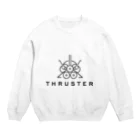 THRUSTERグッズショップのTHRUSTER(Black) Crew Neck Sweatshirt