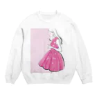 Jojo Yan | A Fashion Illustratorのピンクスカート Crew Neck Sweatshirt