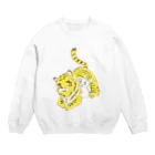 うさぎちゃんアイランドのトラちゃんとうさぎちゃん Crew Neck Sweatshirt