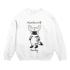 有限会社サイエンスファクトリーのアードウルフのアンディ Crew Neck Sweatshirt